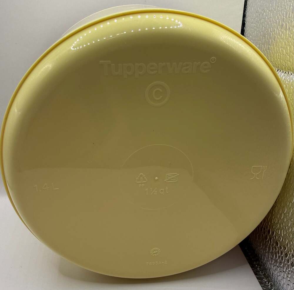 Vintage Tupperware Yellow Nesting Canister Set (3-Piece) - Picture 2 of 7